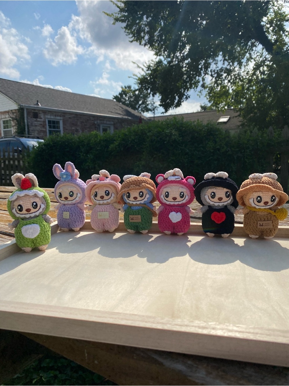 Handmade Crochet Labubu. Plush Keychain. Stuffed Animal Charm Unique kids’ gift